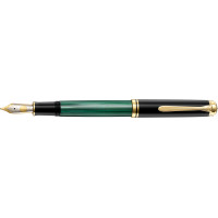 Souveran M1000 Black and Green Fountain Pen