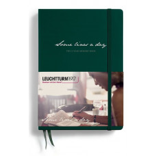 Some lines a day 5 Year Memory Book Medium - Forest Green